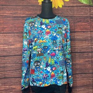 ⚡️Retro Mr. 1991 Blue sweatshirt Cool Graphics⚡️